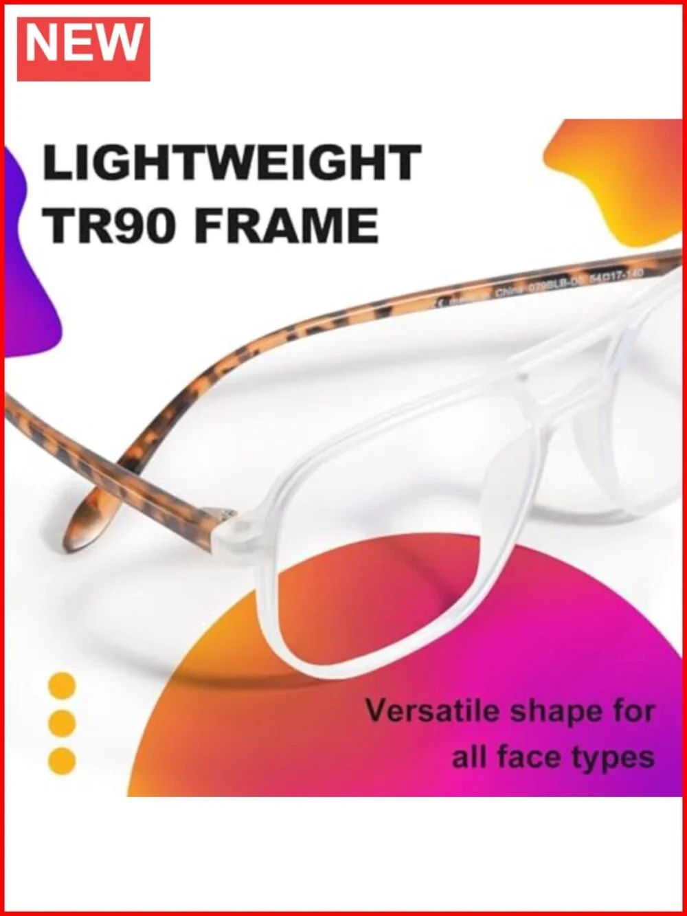 TR90 Blue Light Blocking Glasses Aviator Anti Eyestrain Computer Gaming